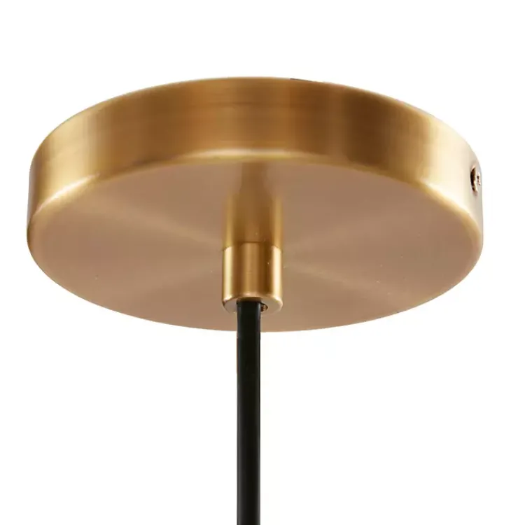 Chandeliers & Pendant Lighting-Kirklands Home Glass Avalon Pendant Light Gold
