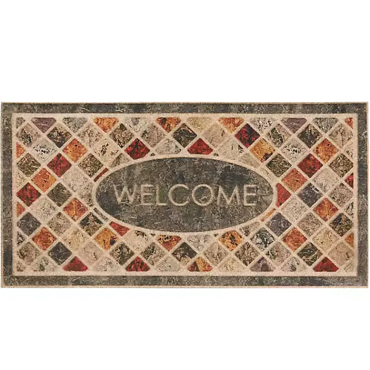 Doormats-Kirklands Home Mineral Stone Ornamental Entry Doormat