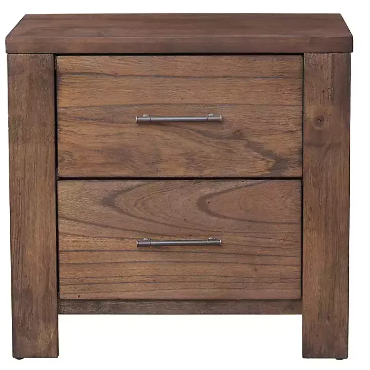 Nightstands-Kirklands Home Wood Bryan Nightstand Brown