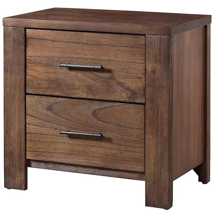 Nightstands-Kirklands Home Wood Bryan Nightstand Brown