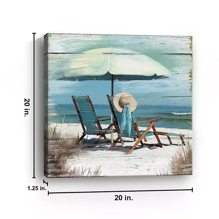 Canvas Art-Kirklands Home Perfect Spot Canvas Art Print, 20x20 in. Blue