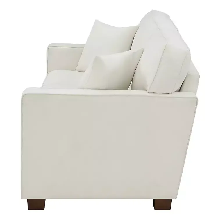 Sofas & Loveseats-Kirklands Home Ivory Rutledge Sofa White
