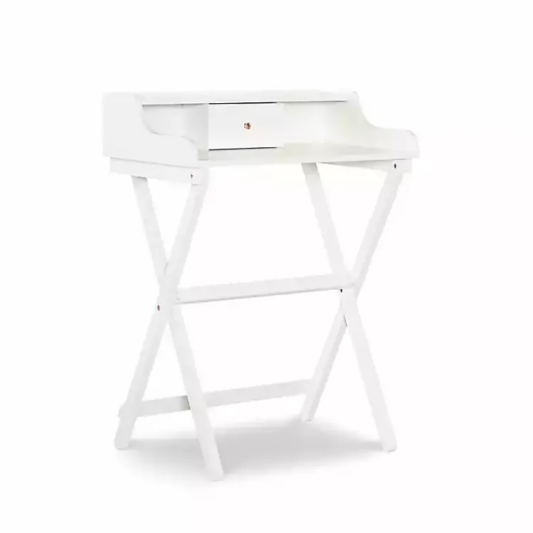 Office Furniture-Kirklands Home Folding Caty Desk White