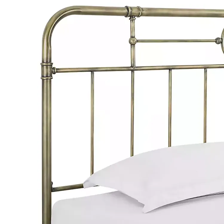 Beds & Headboards-Kirklands Home King Size Bronze Pipe Bed Frame Brown