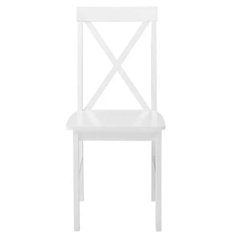 Dining Sets-Kirklands Home White Solid Wood 5-pc. Dining Set