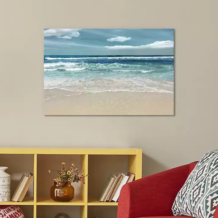 Canvas Art-Kirklands Home Symphony of the Sea Giclee Canvas Art Print, 26x18 Blue