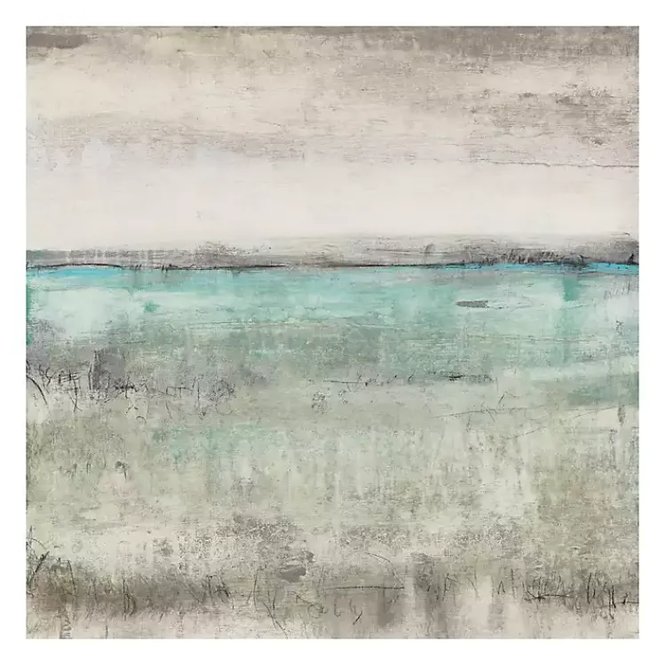 Canvas Art-Kirklands Home Aqua Horizon Giclee Canvas Art Print