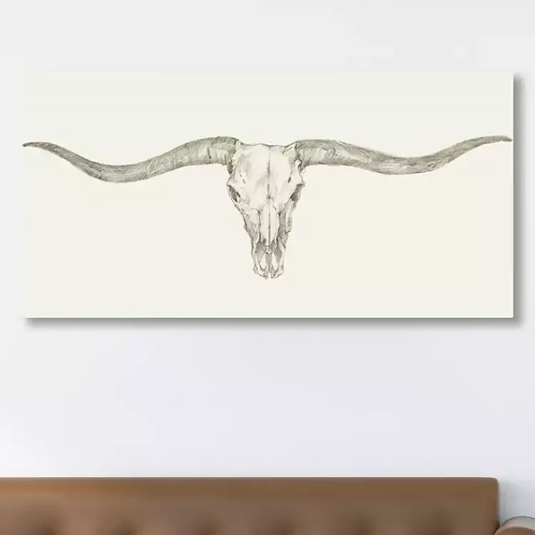 Canvas Art-Kirklands Home Western Skull Mount III Giclee Art Print