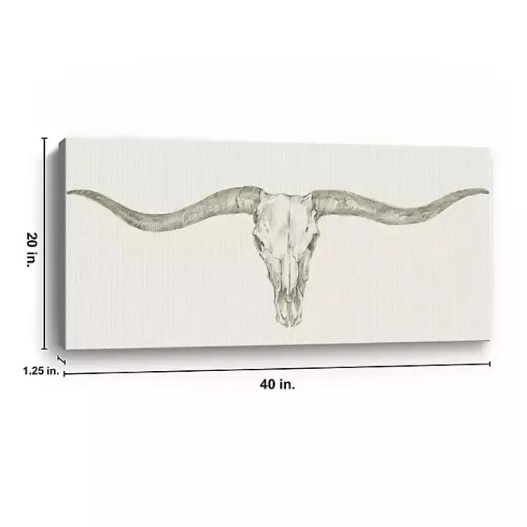 Canvas Art-Kirklands Home Western Skull Mount III Giclee Art Print