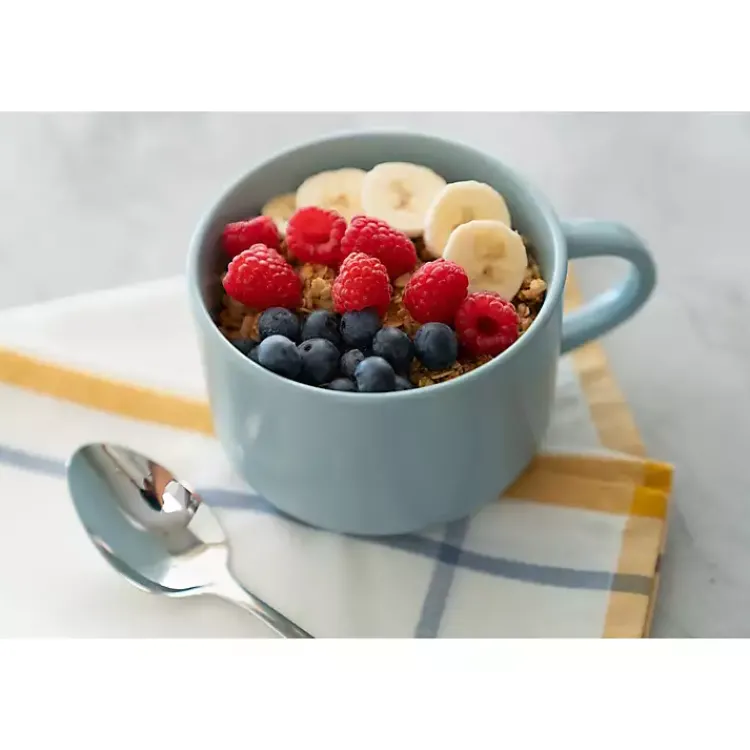 Dinnerware-Kirklands Home Matte Mineral Kera 16-pc. Dinnerware Set Blue