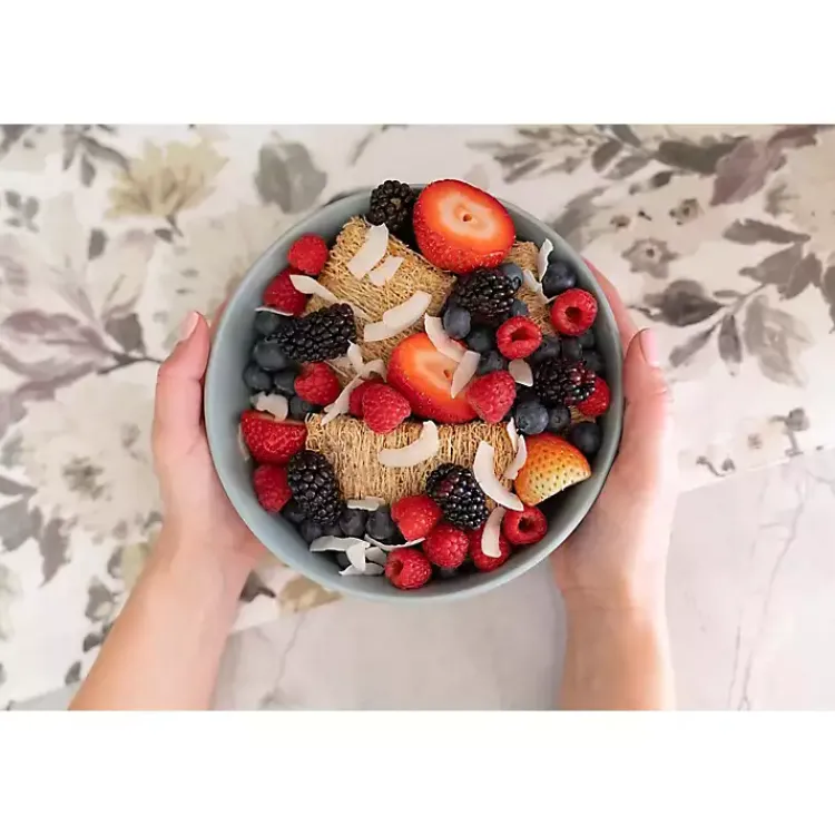 Dinnerware-Kirklands Home Matte Mineral Kera 16-pc. Dinnerware Set Blue