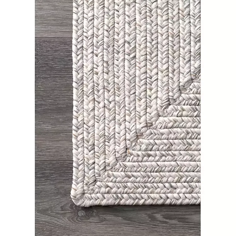 Area Rugs-Kirklands Home Braided Leah Indoor/Outdoor Area Rug, 5x8 Gray