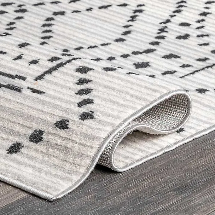 Area Rugs-Kirklands Home Millie Dotted Diamond Area Rug, 5x8