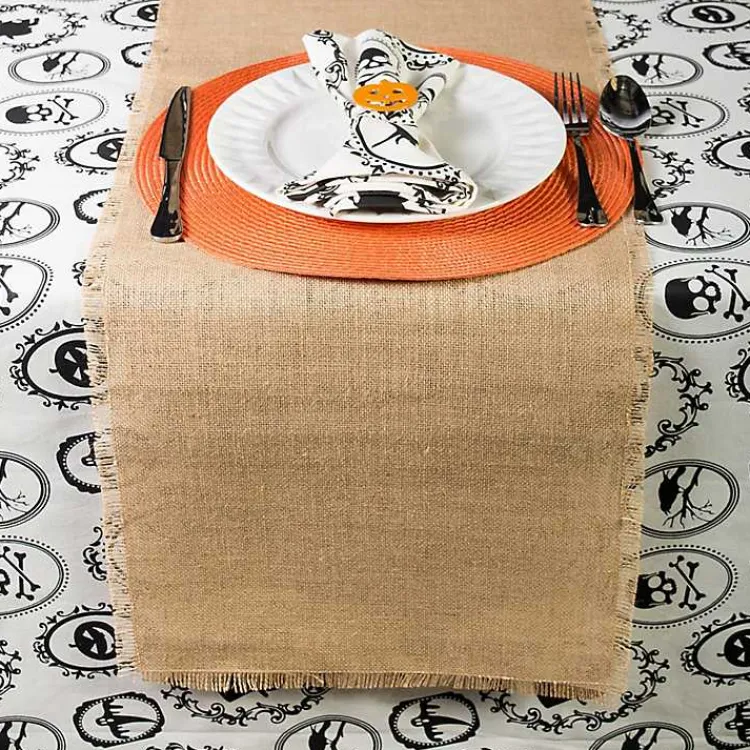 Table Linens-Kirklands Home Natural Jute Table Runner, 110 in. Tan