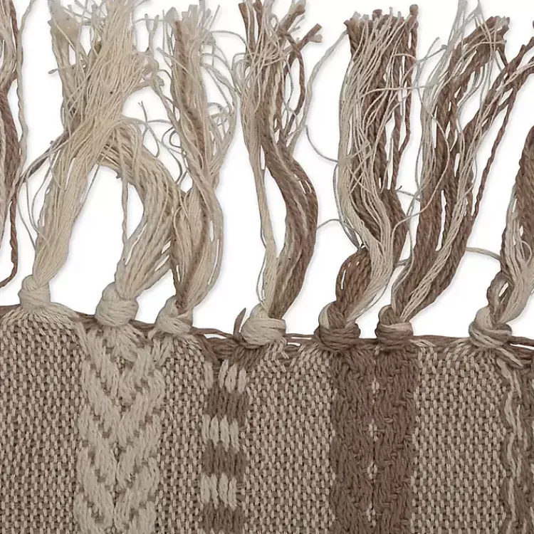 Table Linens-Kirklands Home Stone Braided Stripe Table Runner, 108 in. Brown