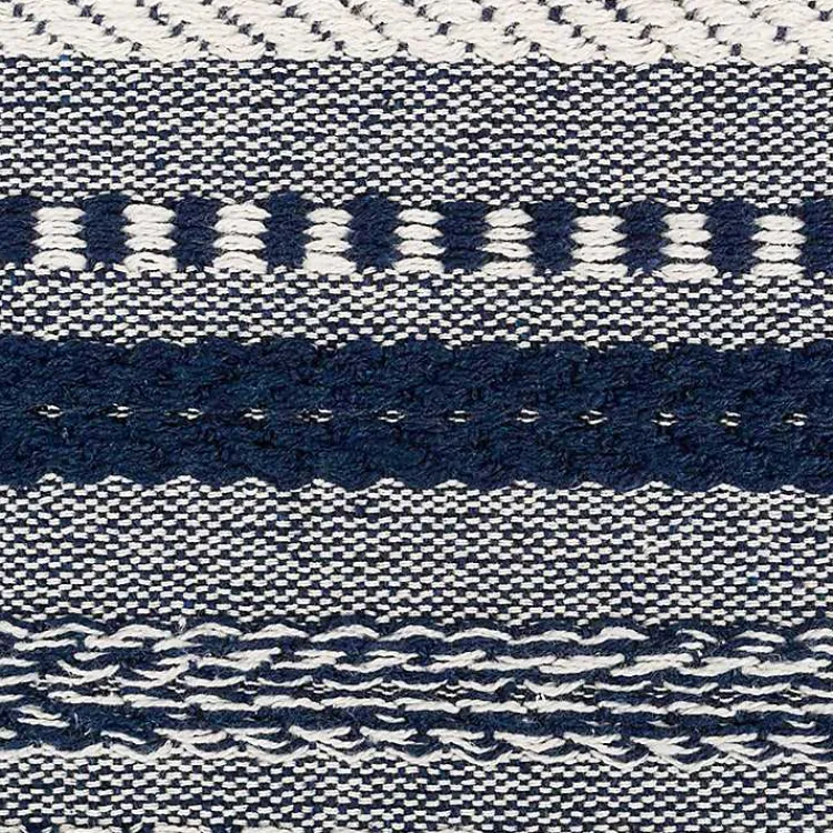 Table Linens-Kirklands Home Navy Braided Stripe Table Runner, 108 in. Blue