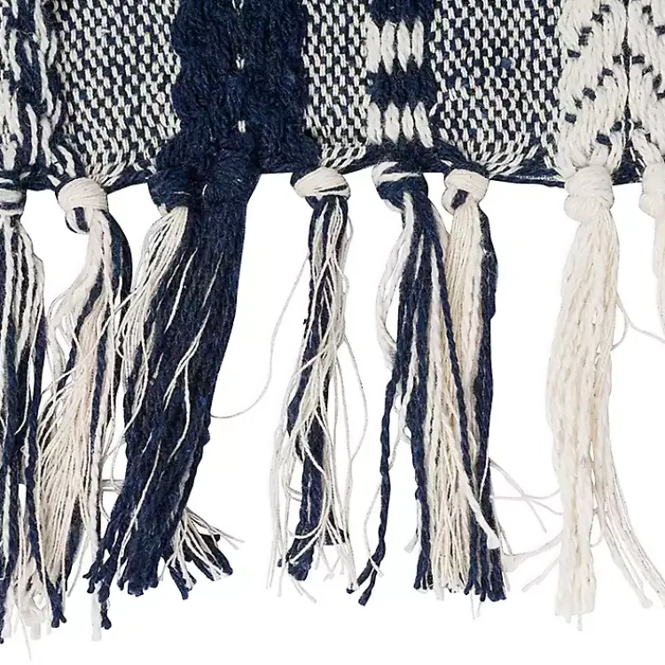 Table Linens-Kirklands Home Navy Braided Stripe Table Runner, 108 in. Blue