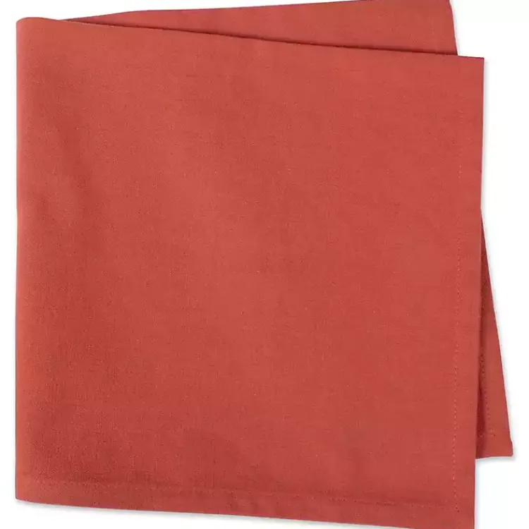 Table Linens-Kirklands Home Spice Napkins, Set of 6 Orange