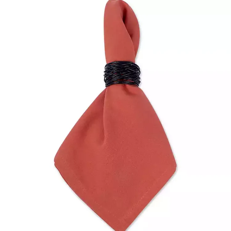 Table Linens-Kirklands Home Spice Napkins, Set of 6 Orange