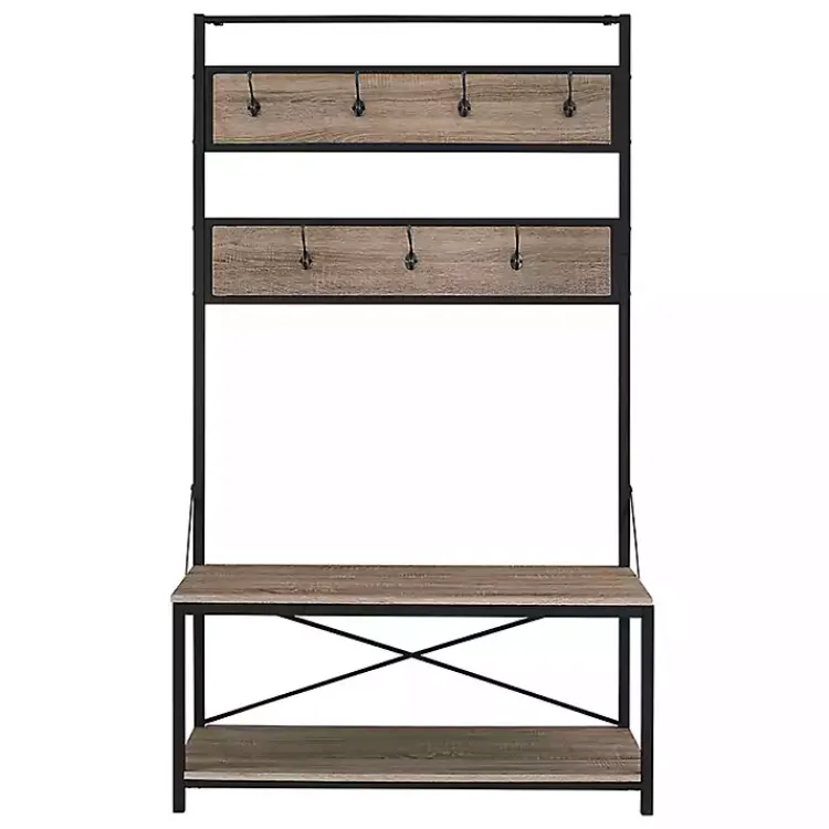 Entryway Furniture-Kirklands Home Rustic Driftwood Hall Tree