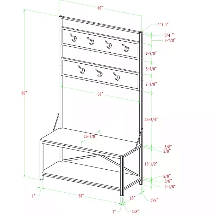 Entryway Furniture-Kirklands Home Rustic Driftwood Hall Tree