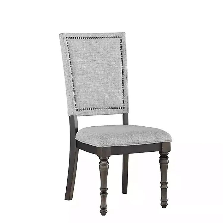 Dining Chairs-Kirklands Home Dawson Upholstered Dining Chairs, Set of 2 Gray