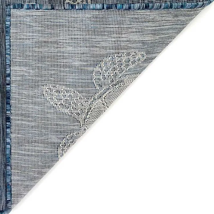 Outdoor Rugs-Kirklands Home Navy Harrison Turtle Indoor/Outdoor Area Rug, 7x9 Blue