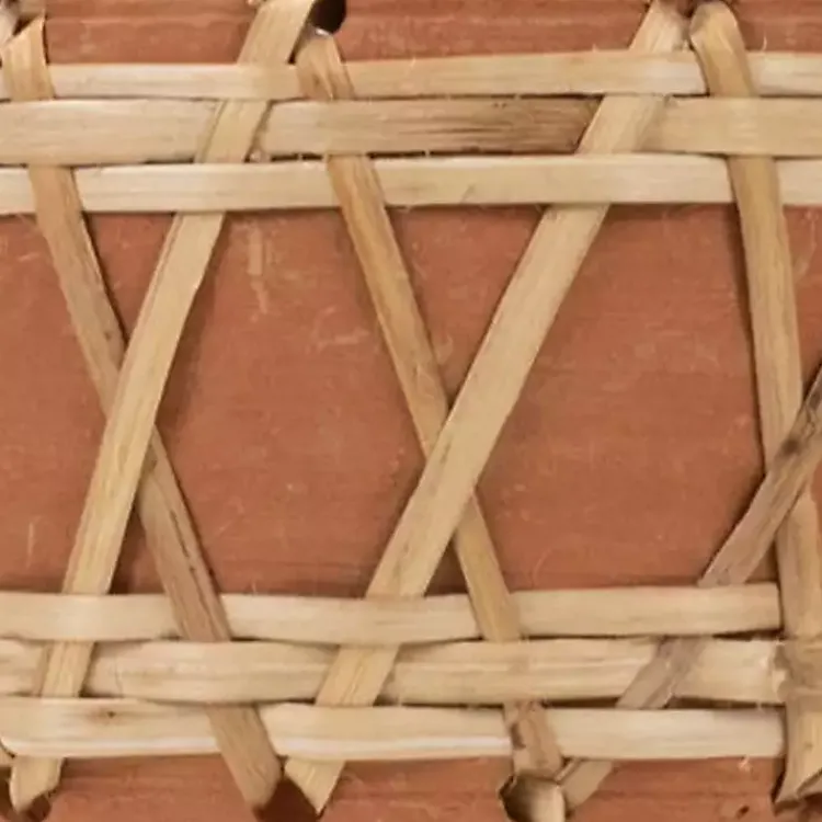 Planters-Kirklands Home Woven Diamond Terracotta Planter Tan