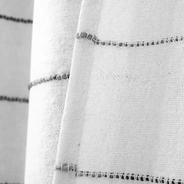 Shower Curtains-Kirklands Home Stripe Ombre Shower Curtain Gray