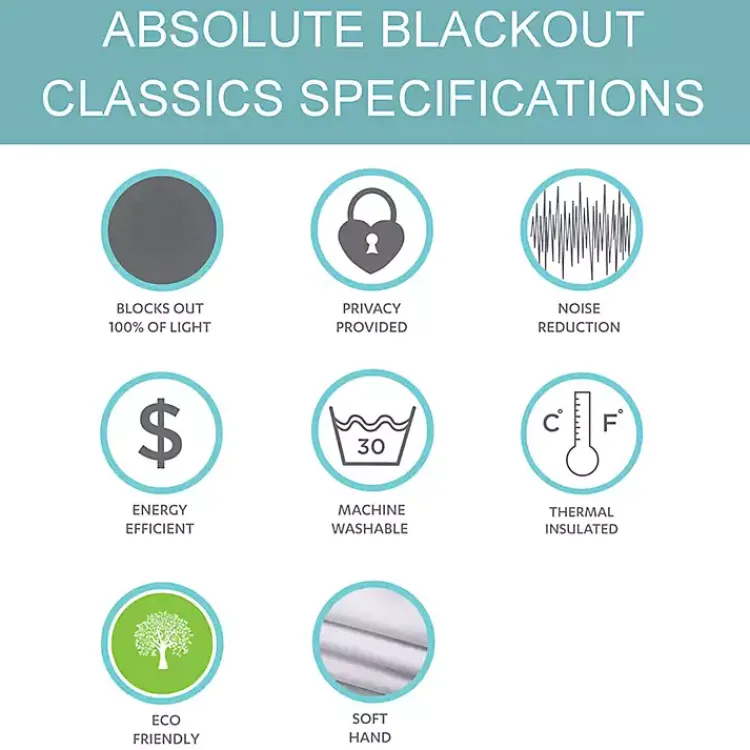 Curtains & Drapes-Kirklands Home White and Blue Grommet Curtain Panel Set, 84 in.