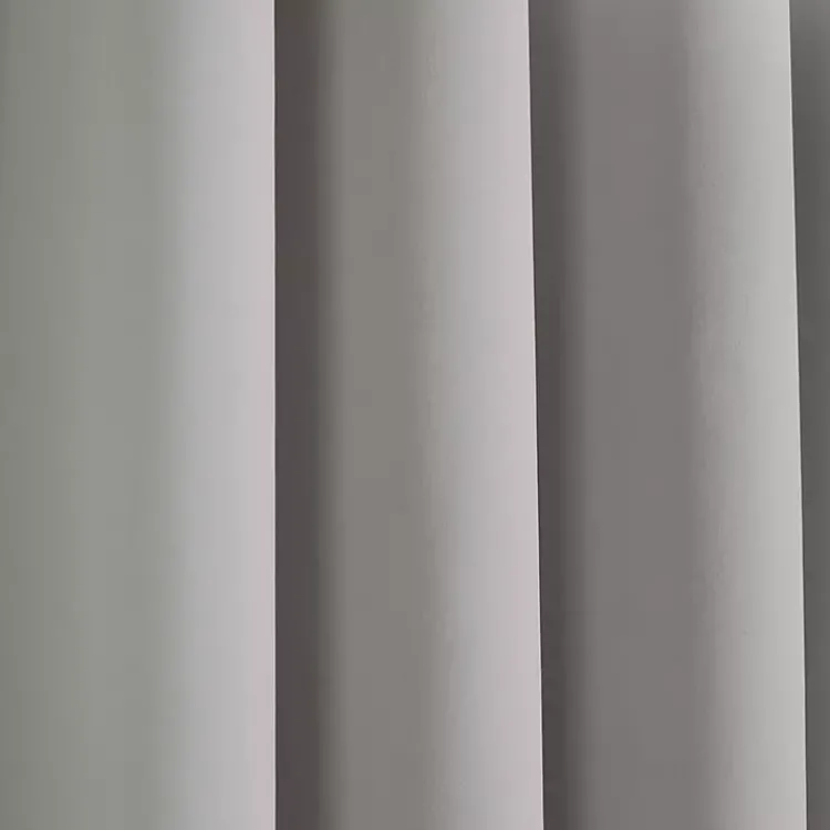 Curtains & Drapes-Kirklands Home Light Knotted Curtain Panel Set, 84 in. Gray