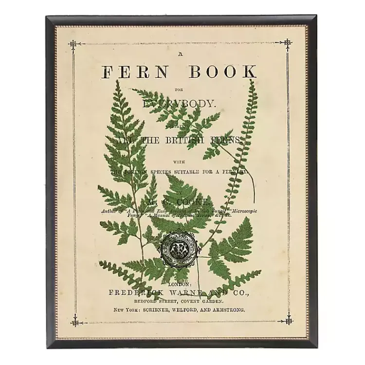 Framed Art-Kirklands Home Vintage Fern II Framed Art Print Multi