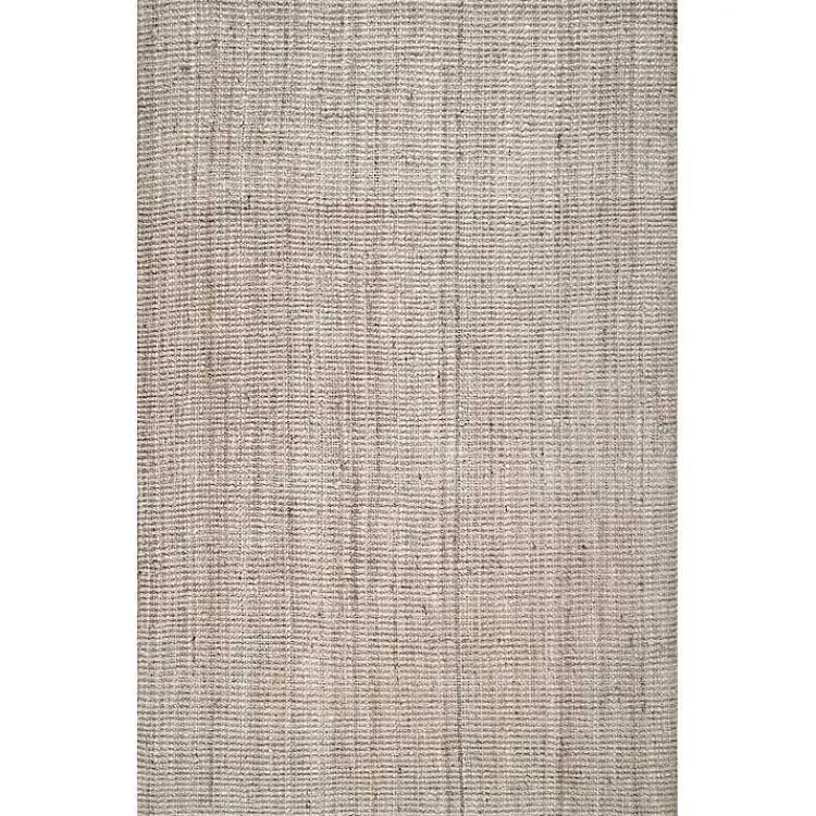 Area Rugs-Kirklands Home Neely Solid Jute Area Rug, 5x8 Tan