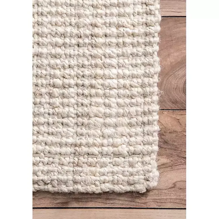 Area Rugs-Kirklands Home Neely Solid Jute Area Rug, 5x8 Tan