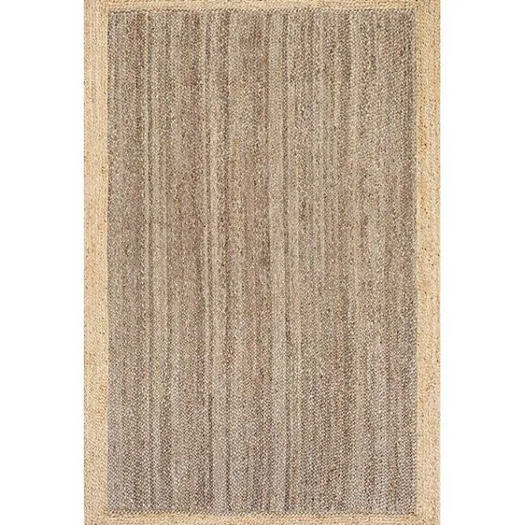 Area Rugs-Kirklands Home Neely Jute Hand Woven Area Rug, 8x10 Tan