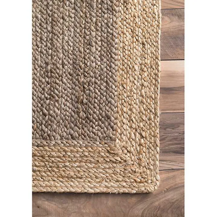 Area Rugs-Kirklands Home Neely Jute Hand Woven Area Rug, 8x10 Tan