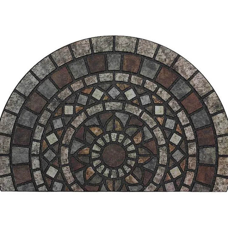 Doormats-Kirklands Home Mythos Stone Mosaic Slice Doormat
