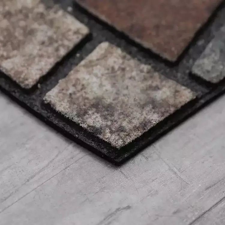 Doormats-Kirklands Home Mythos Stone Mosaic Slice Doormat