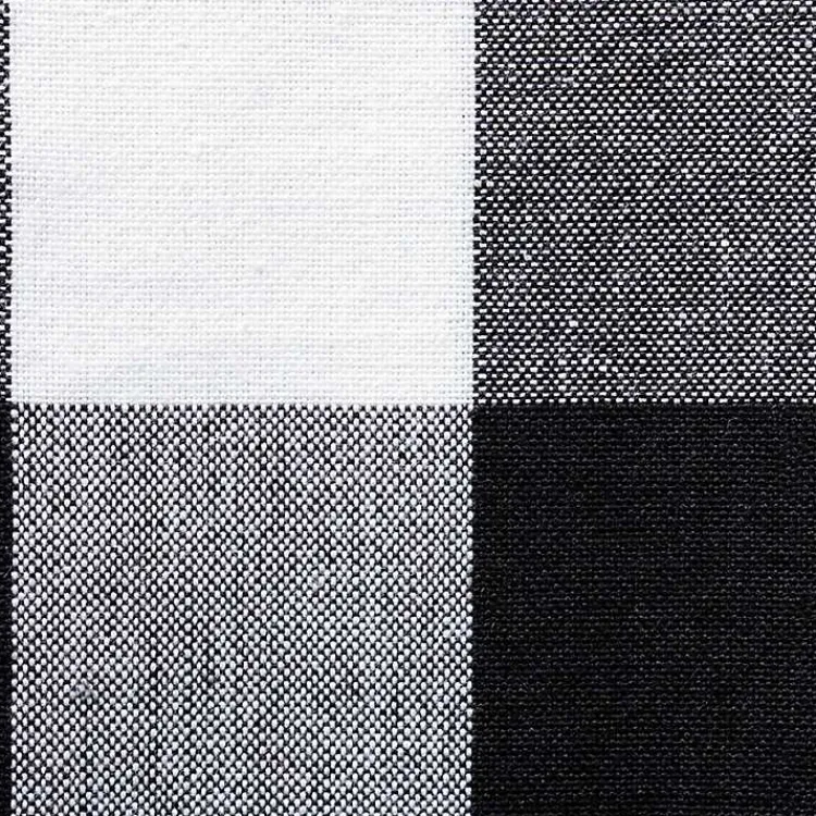 Table Linens-Kirklands Home and White Buffalo Check Napkins, Set of 6 Black
