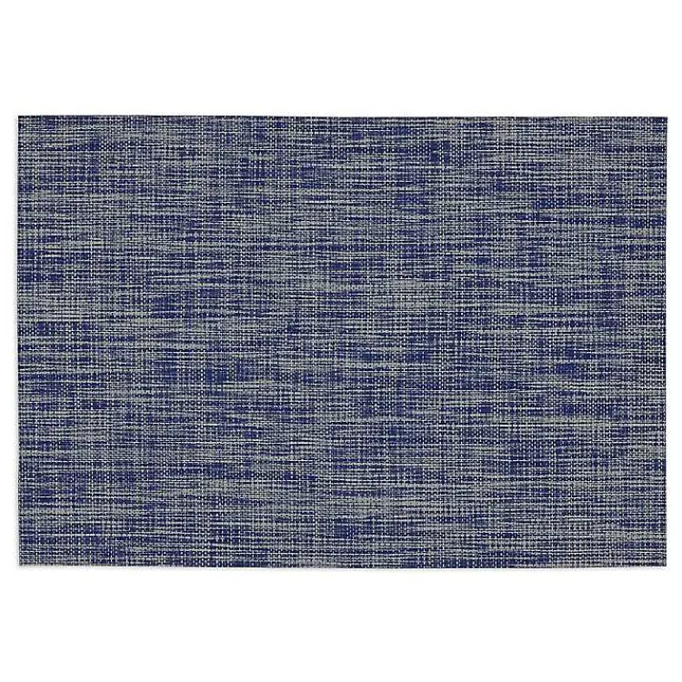 Table Linens-Kirklands Home Tweed Placemats, Set of 6 Blue