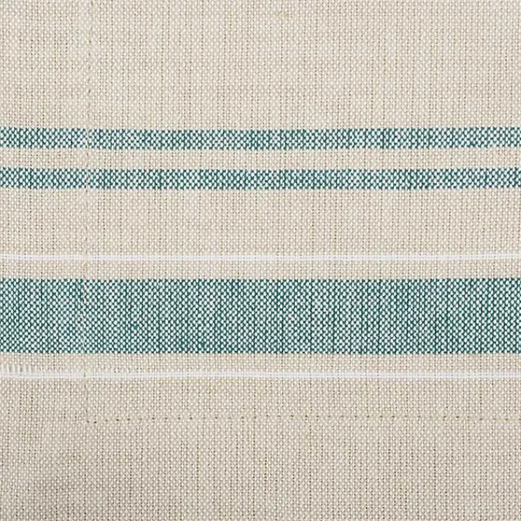 Table Linens-Kirklands Home Teal French Stripe Placemats, Set of 6 Green