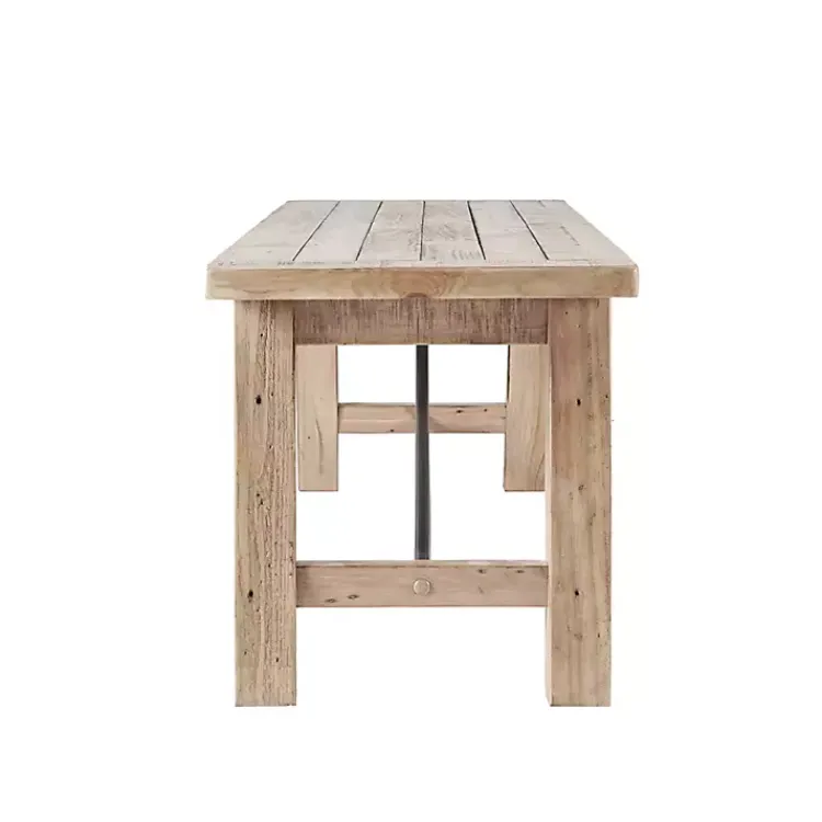 Benches & Ottomans-Kirklands Home Natural Wooden Sonoma Dining Bench Tan