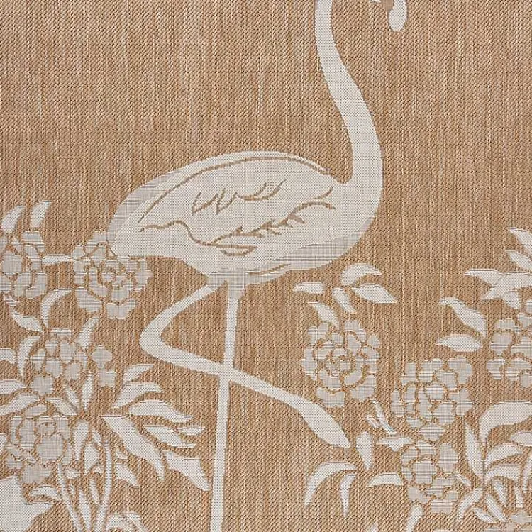 Outdoor Rugs-Kirklands Home Natural Flamingo Indoor/Outdoor Area Rug, 5x7
