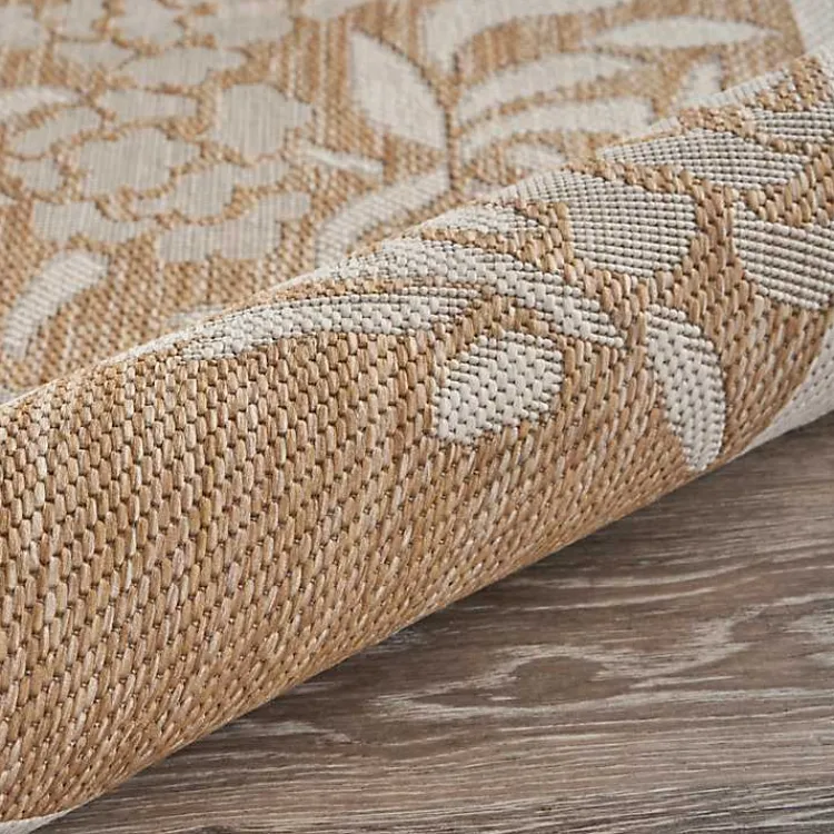 Outdoor Rugs-Kirklands Home Natural Flamingo Indoor/Outdoor Area Rug, 5x7