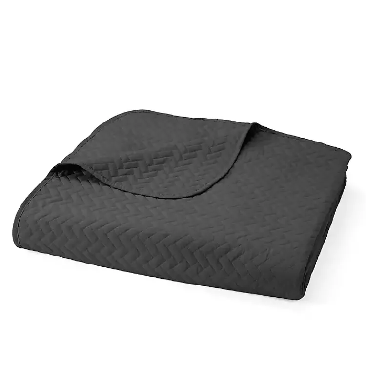 Bedspreads & Coverlets-Kirklands Home Herring 3-pc. Queen Quilted Coverlet Set Gray