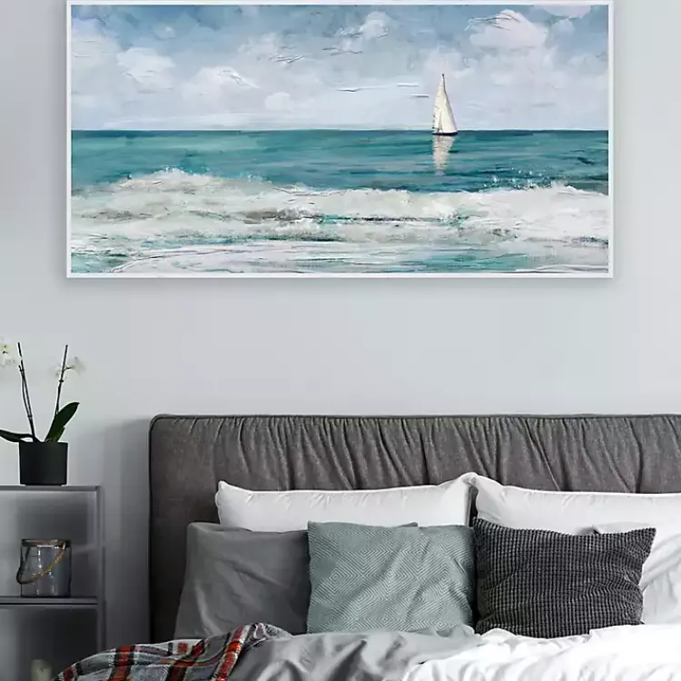 Canvas Art-Kirklands Home Summer Cay Panel Framed Canvas Art Print