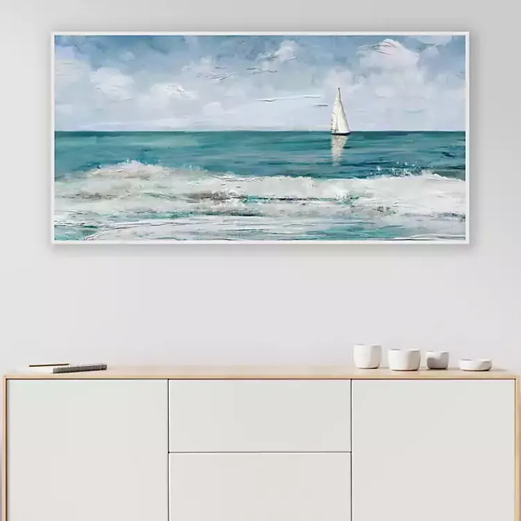 Canvas Art-Kirklands Home Summer Cay Panel Framed Canvas Art Print