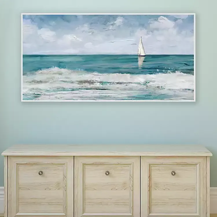Canvas Art-Kirklands Home Summer Cay Panel Framed Canvas Art Print