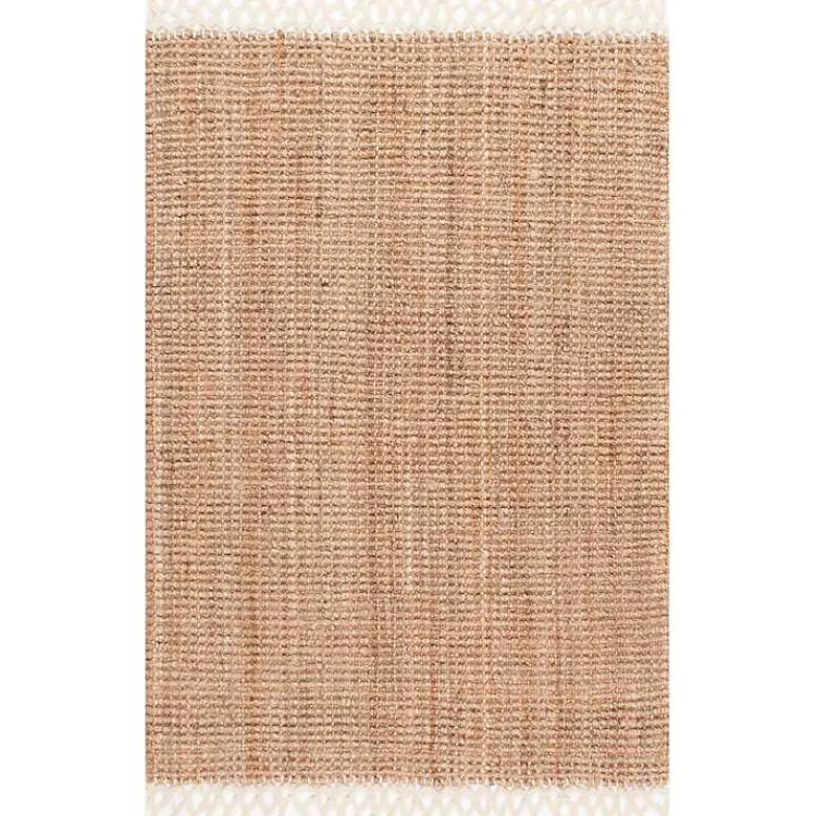 Area Rugs-Kirklands Home Jute Hand Woven Reese Area Rug