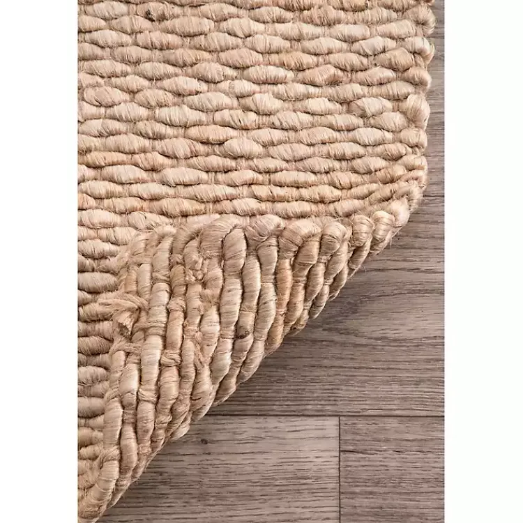 Area Rugs-Kirklands Home Jute Hand Woven Halsey Area Rug, 4x6 Tan
